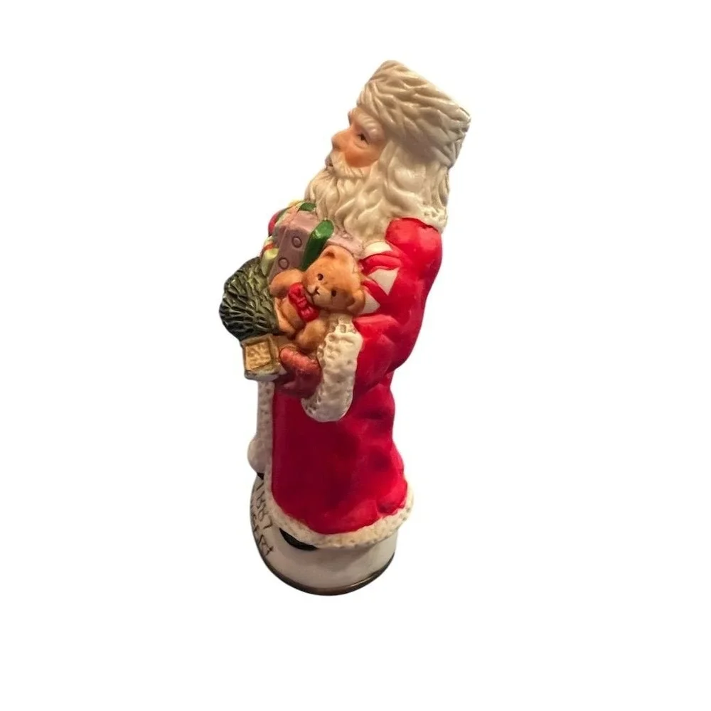 Vtg 1887 Hungary Santa Claus Figurine Hand-Painted Porcelain‎ Christmas Hudson